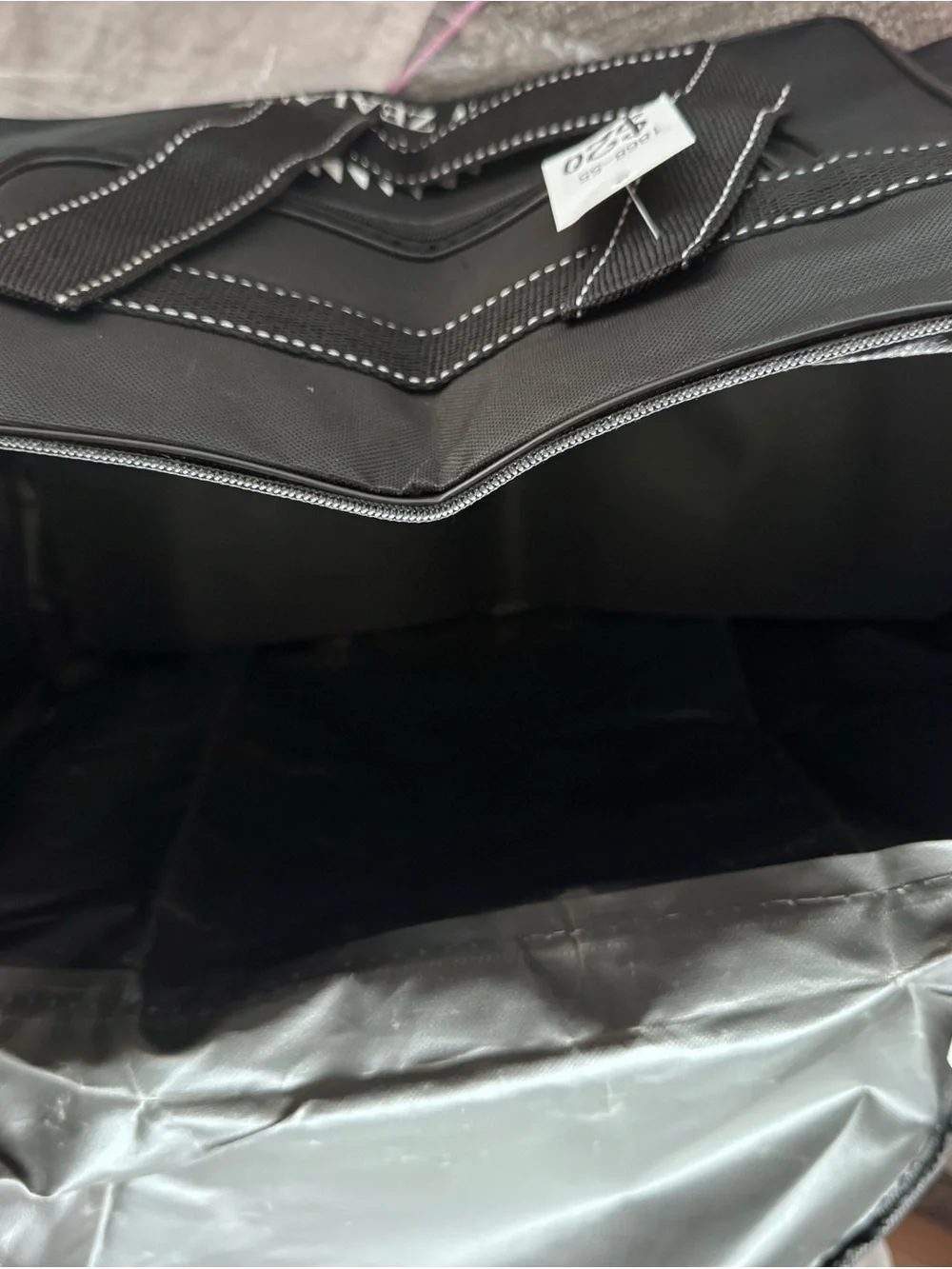 Original New Zealand Black Canvas Travel Tote/Gym Bag